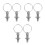 3Pcs Durable Stainless Steel Spring Ball Plunger with Pull Ring Silver 1