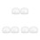 6Pcs Inflatable White Hat Display Stand PVC Hat Former Portable Use 6