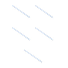 5Pcs Aluminum Alloy Straight Ruler Sky-Blue Multi-Use Measuring Tool