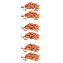 600Pcs Miniature Dollhouse Clay Bricks Chocolate for Craft Supplies