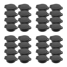 32Pcs Easy Install Black Door Lock Protective Covers for Outdoor Locks