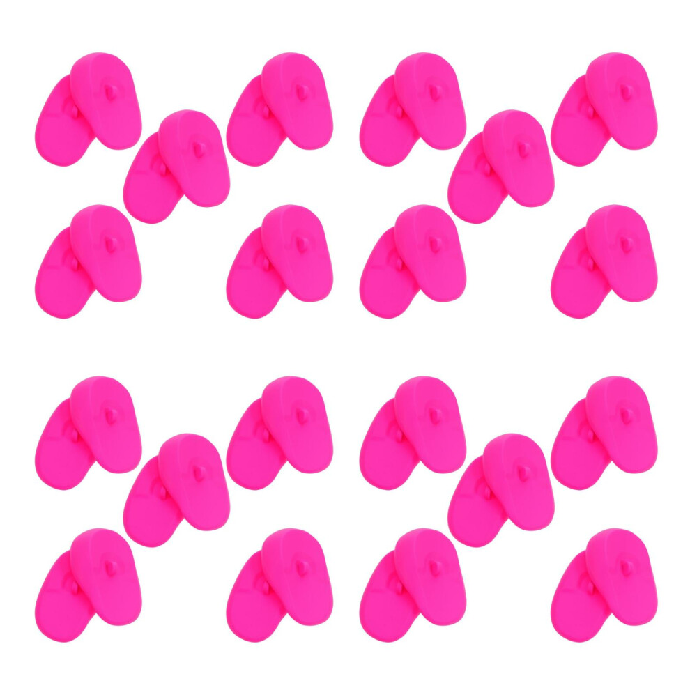 Solustre 40Pcs Silicone Ear Covers Rosy Hair Dye Ear Muffs Waterproof Reusable