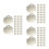 150Pcs Silver Hairdressing Shears Screw Tool Multi-Tooth Tightener 1