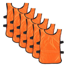 12Pcs Orange Football Training Vest Comfortable Breathable Soccer Gear