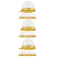 150Pcs Clear Plastic Dome Boxes for Cupcakes Pastries Storage