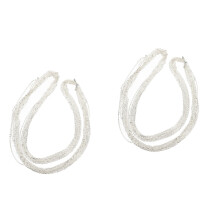 2Pcs Silver Jewelry Chains for DIY Necklace and Bracelet Making Decor