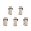 5Pcs Travel Black Waterproof Lighter Case Durable Protective Keychain 4