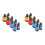 8Pcs Model Toys Binoculars Telescope for Kids Assorted Color Plastic 1