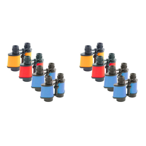 8Pcs Model Toys Binoculars Telescope for Kids Assorted Color Plastic