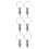 3Pcs Durable Stainless Steel Spring Ball Plunger with Pull Ring Silver 7
