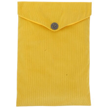 4St Multifunctionele Gele Bijbeltas Van Corduroy Met Nette Afwerking