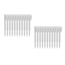 40St Witte PP Plastic Tentpennen Outdoor Voor Camping Met Haak