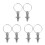 3Pcs Durable Stainless Steel Spring Ball Plunger with Pull Ring Silver 9