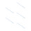 5Pcs Aluminum Alloy Straight Ruler Sky-Blue Multi-Use Measuring Tool 4