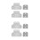 2Sets Silicone Baby Gate Replacement Kit with Installation Hardware 1