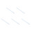 5Pcs Aluminum Alloy Straight Ruler Sky-Blue Multi-Use Measuring Tool 5