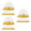 150Pcs Clear Plastic Dome Boxes for Cupcakes Pastries Storage 2