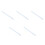 5Pcs Aluminum Alloy Straight Ruler Sky-Blue Multi-Use Measuring Tool 9