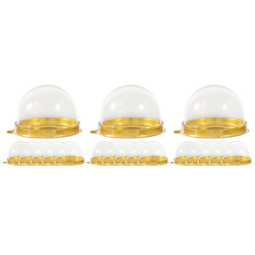 150Pcs Clear Plastic Dome Boxes for Cupcakes Pastries Storage 2