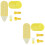 2Sets Yellow Party Paper Ice Cream 6