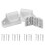 2Sets Silicone Baby Gate Replacement Kit with Installation Hardware 3