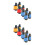 8Pcs Model Toys Binoculars Telescope for Kids Assorted Color Plastic 5