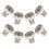 40Pcs Universal Shower Door Rollers Golden Metal Plastic Easy Install 2