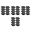 32Pcs Easy Install Black Door Lock Protective Covers for Outdoor Locks 5