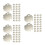 150Pcs Silver Hairdressing Shears Screw Tool Multi-Tooth Tightener 5
