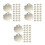 150Pcs Silver Hairdressing Shears Screw Tool Multi-Tooth Tightener 7