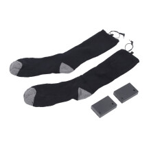 Elektrisch beheizte Socken, beidseitig, schwarz, 3xAA, Einheitsgröße