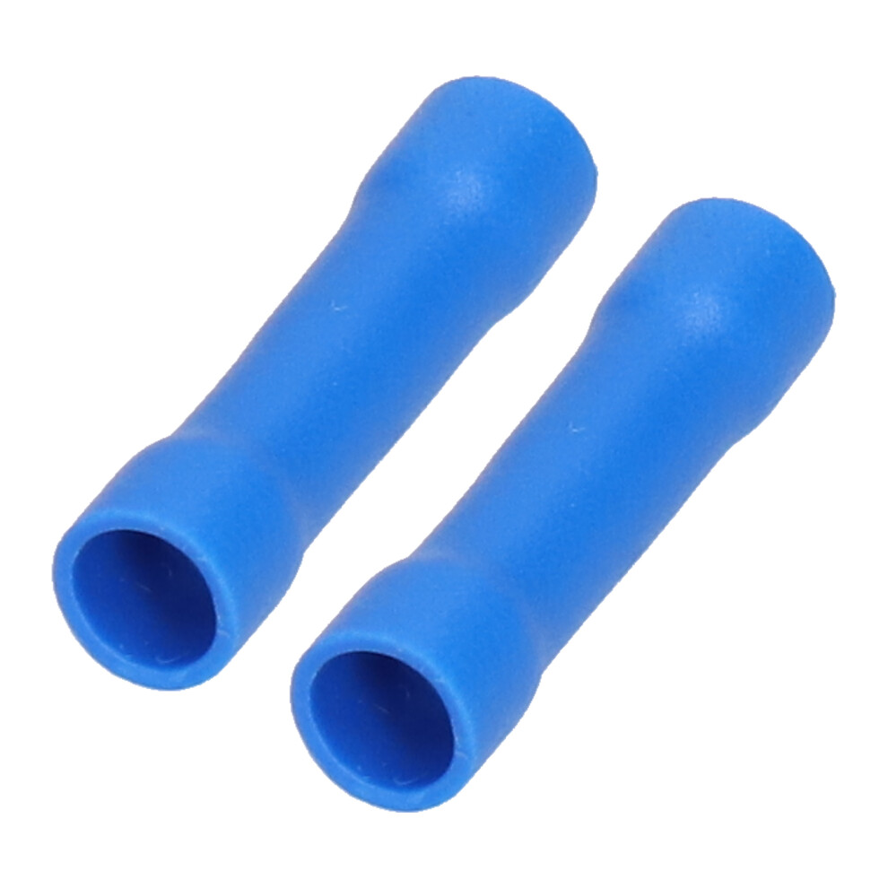 1000 Pack Blue Fully Insulated Brass Butt Connectors 1.5-2.5Mm 8451387739922