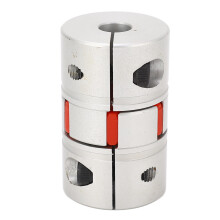 Accouplement pour machine CNC et servomoteur, alliage d'aluminium haute résistance, absorption de couple optimale, protection contre l'oxydation de
