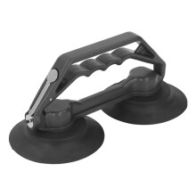 Suction Cup Lifter For Glass, Strong Durable Material With Quick Release Feature For Multiple Uses On Flat Surface (Natural Rubber)