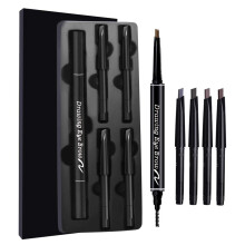 Natural Brows Triangle Eyebrow Pencil Precision Defined Set, For A Brightened Makeup Look, With Retractable Tip & Dual-ended Design, Water-resistant