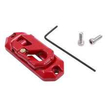 Lierbediening Montageplaat Metalen Lierhaak Herstelgereedschap Geschikt voor RC Crawler Auto Axail SCX10 TRX4 Rood
