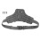 Real ARC Down Pressure Plate Accessories Leg Hanging Accessory Bag Plate Quick Pull Set Leggings Grey 1