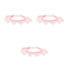 3Pièces Capuchon Douche Rose Silicone Doux Protection Oreilles Seniors