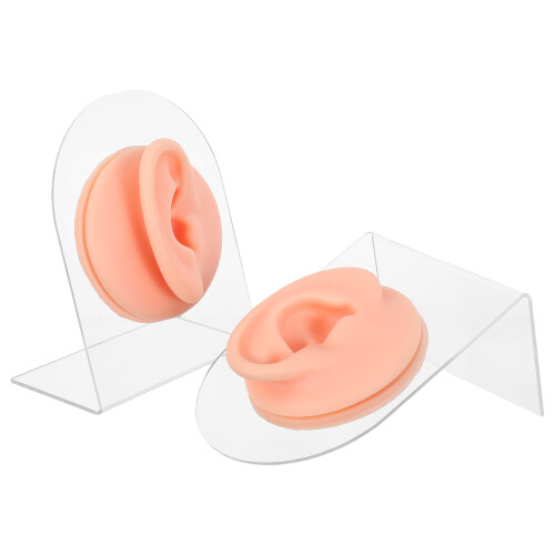 5Paires Modèles Oreilles Silicone Formation Percing 1