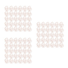 300Pcs Rose Paper Clips Metal Decorative Clips for Journals
