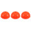 3Pièces Support Pole Agilité Base Orange Pour Football Basket ABS 1