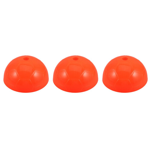 3Pièces Support Pole Agilité Base Orange Pour Football Basket ABS