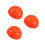 3Pièces Support Pole Agilité Base Orange Pour Football Basket ABS 4