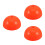 3Pièces Support Pole Agilité Base Orange Pour Football Basket ABS 7