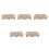 5Pcs Miniature Dollhouse Sofa Set White Pla Plush Flocked Accessories 5