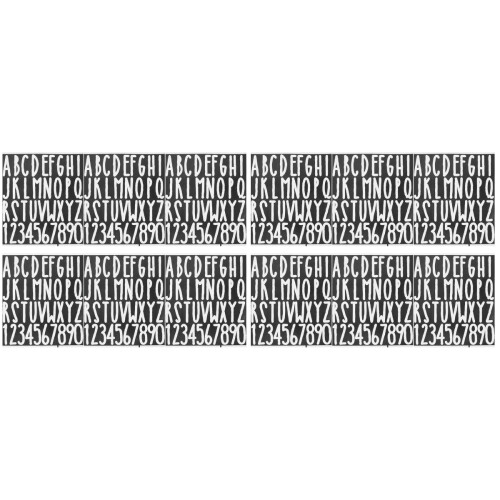 White Alphabet Letter Stickers PVC Self Adhesive for Mailbox Use