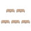 5Pcs Miniature Dollhouse Sofa Set White Pla Plush Flocked Accessories 9