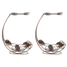 2St Hangend Ijzeren Wijnbekerrek Vintage Decoratief Duurzaam
