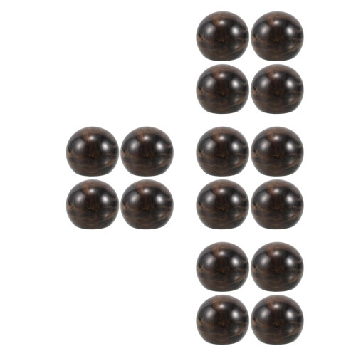 16Pièces Couvercles Résine 15 Dents Marron Pour Flacon