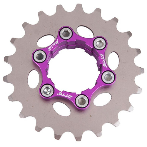 ZTTO Bicycle Flywheel Single Speed Gear 21T Single Gear Fixed Bicycle Sprocket